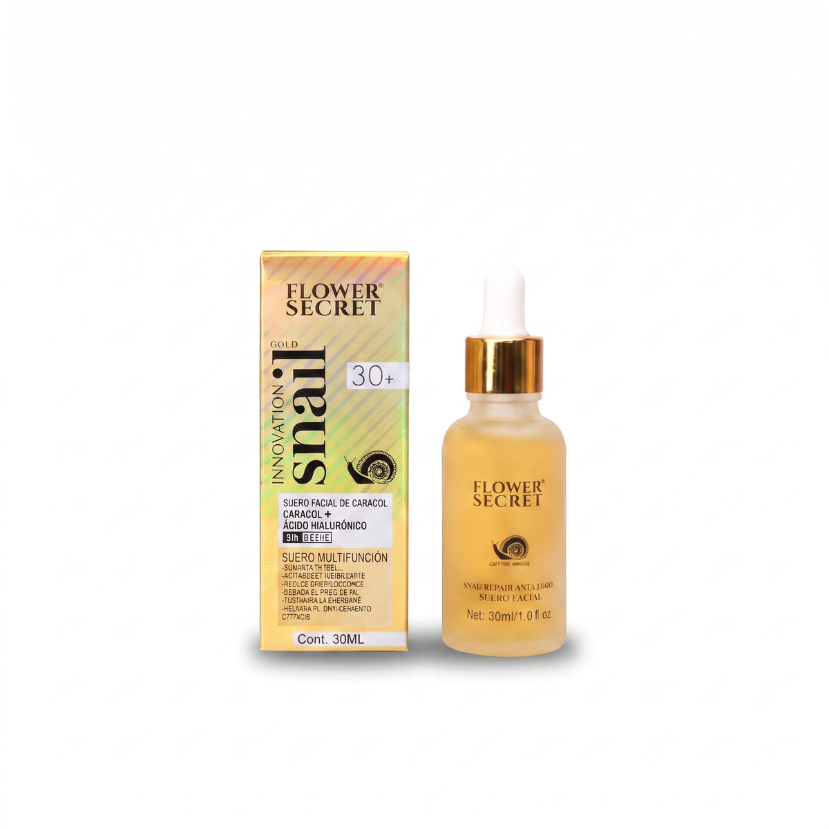 Sérum Facial Snail Repair Anti-Aging con Ácido Hialurónico y Baba de Caracol (30 ml)